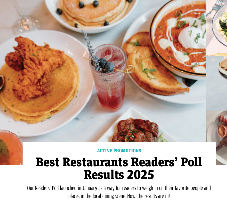 Best Restaurants Readers Poll Results 2025 screenshot from Baltimore Magazine